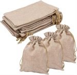 Burlap Gift Bag Set