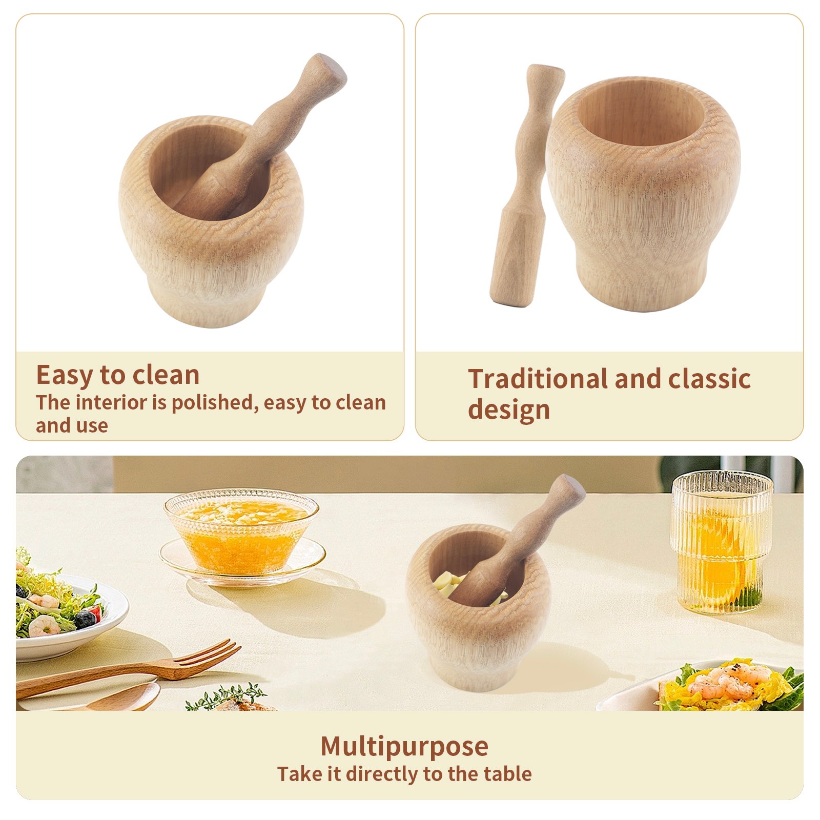 Wooden Mortar Set - Image 7